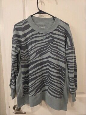 Aerie Women's Oversized Sweatshirt Size XS Gray Long Sleeve